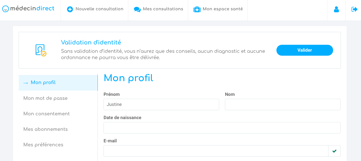 Pourquoi Mon Adresse Mail Est Invalide Comment modifier mes informations personnelles ? – Aide de MédecinDirect
